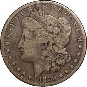 Lot of 3 Morgan Silver Dollars | 1879-O & 1880 | 90% Silver | Circulated